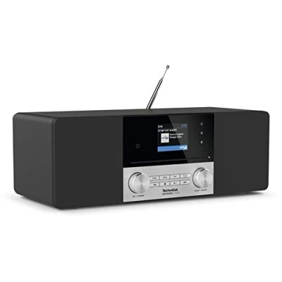 Abbildung von TechniSat DIGITRADIO 3 VOICE Stereo DAB Radio Kompaktanlage mit offline Sprachsteuerung (DAB+, UKW, CD Player, USB, Kopfhöreranschluss, AUX Eingang, Radiowecker, OLED Display, 20 Watt RMS)