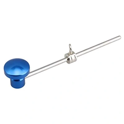 Abbildung von Sxdluzi Blau Aluminium Legierung Bass Trommel Beater Kick Fuß Pedal Teile
