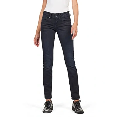 Abbildung von G STAR RAW Damen Midge Saddle Straight Jeans, Blau (dk aged D07145 8971 89), 23W / 36L