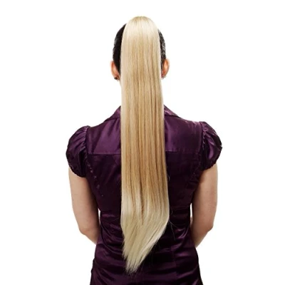 Abbildung von WIG ME UP T113 24BT613 Haarteil/Zopf, sehr lang, glatt, Butterfly Klammer, ca. 70 cm, Blond Mix