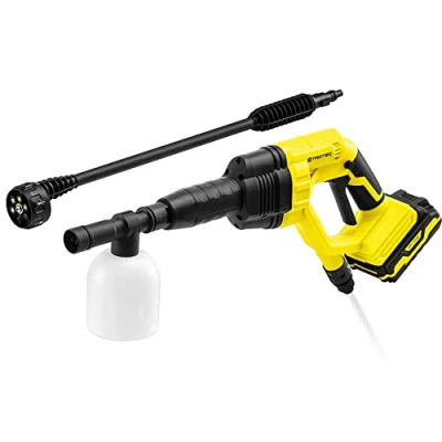 Abbildung von TROTEC Akku Hochdruckreiniger PPWS 10 20V, Kabelloser Reiniger, 120 l/ h, 22 bar, Fördermenge max: 120,00 l/h