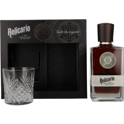 Abbildung von Relicario Ron Dominicano Supremo 40% Volume 0,7l in Geschenkbox mit Glas Rum