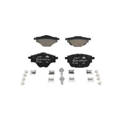 Abbildung von ATE Ceramic 13.0470 3872.2 Bremsbelagsatz PEUGEOT: 308 SW 2, 5008 II, 3008 II SUV, CITROËN: C4 Grand Picasso Spacetourer, C5 Aircross