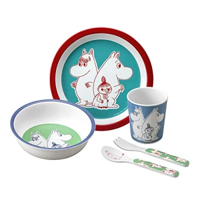Abbildung von Petit Jour Paris Geschirrset Moomin für Malzeiten nicht nur auf dem Land MO701N, mehrfarbig
