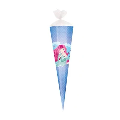 Abbildung von Herlitz Schultüte / Zuckertüte 85cm eckig &quot;Meerjungfrau&quot;