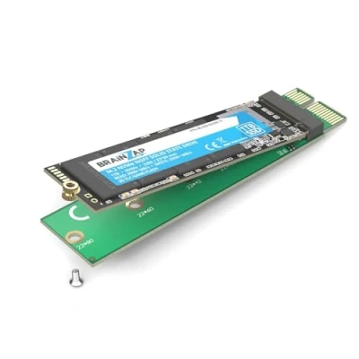 Abbildung von BRAINZAP M.2 M2 NVMe SSD zu PCI E Express PCIe x1 Adapter Konverter Karte M, M+B Key