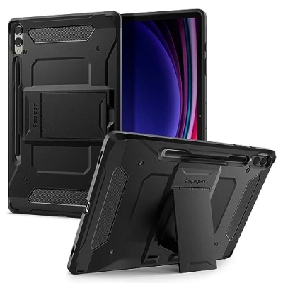 Abbildung von Spigen Tough Armor Pro Entwickelt für Samsung Galaxy Tab S10 + Plus (2024) / S9+ (2023) Schwarz