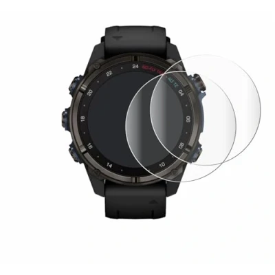 Abbildung von BROTECT 2 Stück Full Cover Schutzfolie für Garmin Descent Mk3i (43 mm) Screen Displayschutz Folie [3D Curved, Anti Fingerprint, Kristall Klar]