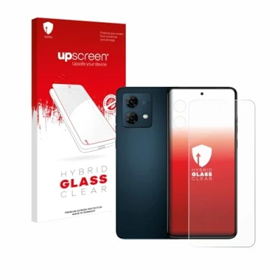 Abbildung von upscreen Schutzglas für Motorola Moto G84 (Display+Kamera) Schutzfolie, Glas Folie [Klar, 9H Panzerschutz, Anti Fingerprint]