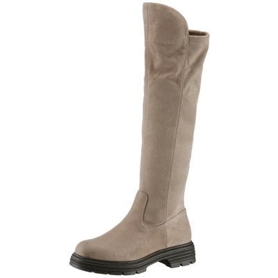 Abbildung von Tamaris Plateaustiefel, Damen, Größe: 41, Taupe Schuhe