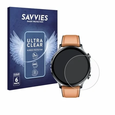 Abbildung von Savvies 6 Stück Schutzfolie für NONGAMX Smartwatch 1.39&quot; Displayschutz Folie Ultra Transparent