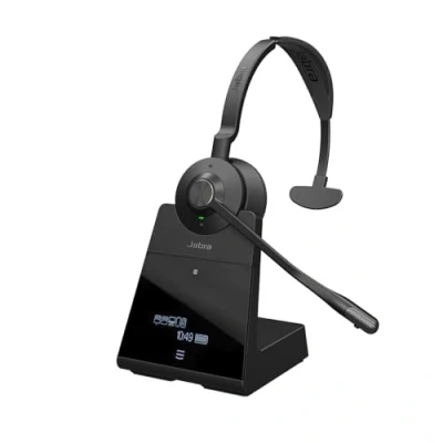Abbildung von Jabra Engage 75 On Ear DECT Mono Headset Skype for Business Certified Wireless Headphones with Advanced Noise Cancellation Deskphones and Softphones Black UK Version