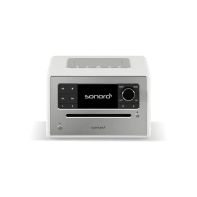 Abbildung von sonoro Elite Internetradio mit CD Player &amp; Bluetooth (UKW/FM, DAB Plus, WLAN, Wecker, Podcasts, Spotify, Amazon Music, Deezer) Weiß