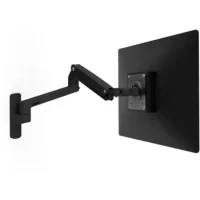 Abbildung von ERGOTRON MXV Monitor Arm in Schwarz Wandhalterung mit patentierter CF Technologie für Bildschirme bis ca. 34 Zoll BZW, 3,2 9,1kg, 33cm Höhenverstellung, VESA Standard, 10 Jahre Garantie