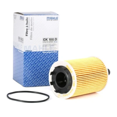 Abbildung von MAHLE ORIGINAL OX 188D Ölfilter mit Dichtung Filtereinsatz VOLKSWAGEN: Passat B7 Variant, Fox Schrägheck, Transporter 5 Pritsche / Fahrgestell