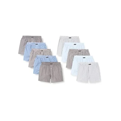 Abbildung von Lower East Herren LE150 Boxershorts, Mustermix (10er Pack), 4XL