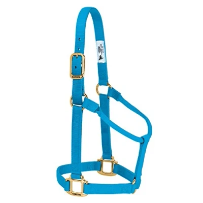 Abbildung von Weaver Leather Original Nylon Pferdehalfter, Nicht verstellbar, Hurricane Blue, Weanling/Pony