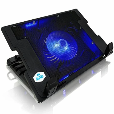 Abbildung von AABCOOLING NC20 Laptop Kühlung Pad mit 125mm Lüfter, Einstellbare Neigung and Blau Hintergrundbeleuchtung Kühler Coolpad Notebook Ständer für bis 15,6 Zoll