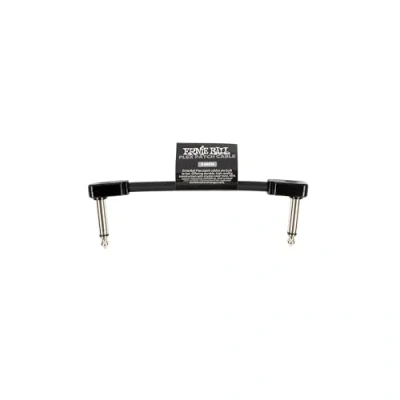 Abbildung von Ernie Ball Flex Patch Kabel 8 cm Schwarz Einzel