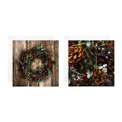 Abbildung von Hallmark Weihnachtskarten für Wohltätigkeitsorganisationen, 10 Karten in 2 festlichen Foto Designs