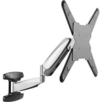 Abbildung von Poppstar Gasdruckfeder Monitor Halterung für 7kg bis 25kg Bildschirme TV Wandhalterung, (bis 55,00 Zoll, höhenverstellbar schwenkbar neigbar drehbar, VESA max. 400 x 400mm)