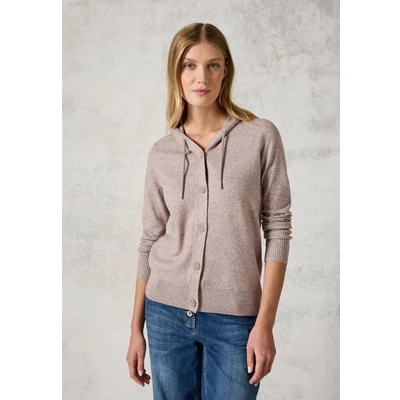 Abbildung von Cecil MIT Kapuze Strickjacke, Damen, Größe: Medium, Beige