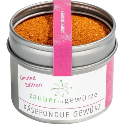Abbildung von Zauber der Gewürze Käsefondue Gewürz leckere Gewürzmischung für Käsefondue, Raclette und andere Gerichte mit Käse, 50 g