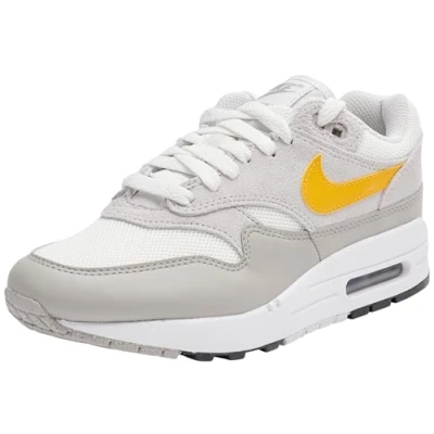 Abbildung von Nike Sportswear AIR MAX 1 Sneaker low, Herren, Größe: 38.5, Summit white/university gold Leder/synthetik