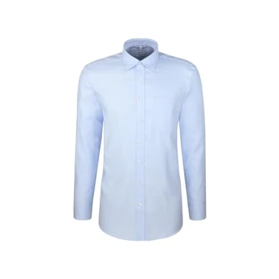 Abbildung von Seidensticker Herren Business Hemd, Blau, Kragenweite: 44 cm