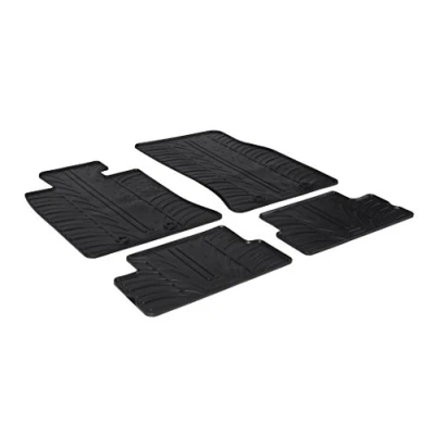 Abbildung von Gledring 0406 Fußmattensatz Gummi vorne und hinten 4 schwarz 750mm 550mm MINI: Schrägheck