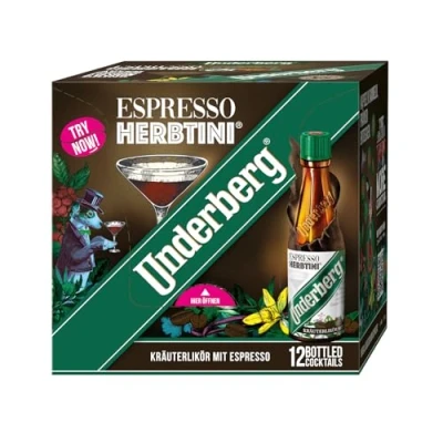 Abbildung von Underberg Espresso Herbtini After Dinner Fusion Drink Kräuterspirituose mit (12 x 0,02 l)
