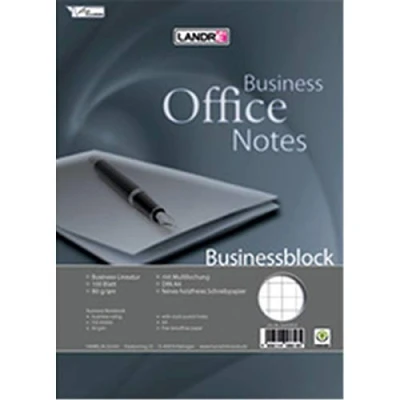 Abbildung von 5 x Landre Collegeblock Business A4+ 100 Blatt 80 g/qm kariert 10 mm