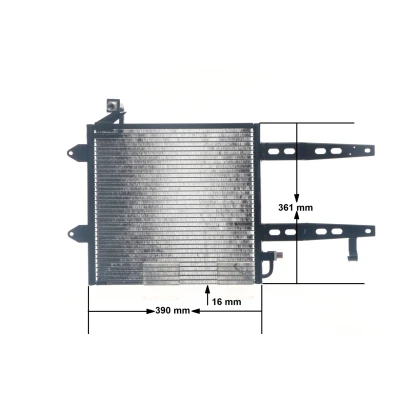 Abbildung von MAHLE ORIGINAL AC 216 000S Klimakondensator ohne Trockner 346 VOLKSWAGEN: Lupo / 3L, Polo III Schrägheck, Variant, SEAT: Arosa