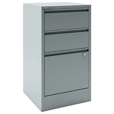 Abbildung von Bisley Home Filer, 2 Universal , 1 HR Schublade, Metall, 355 Silber, 40 x 41.3 67.2 cm