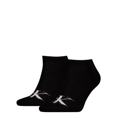 Abbildung von Calvin Klein Underwear MEN Sneaker Monogram Socken, Herren, Größe: 35 39, Black