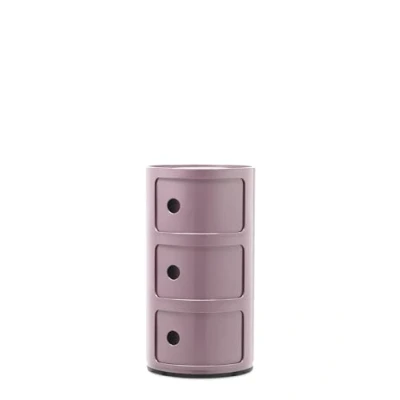 Abbildung von Kartell Componibili 3 Beistelltisch Mauve