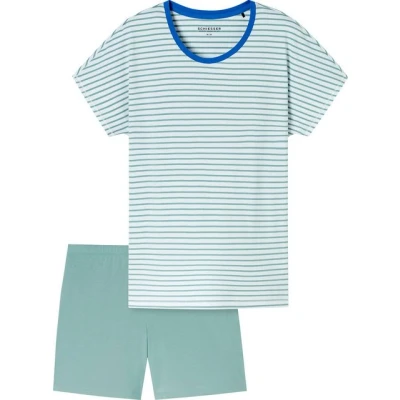 Abbildung von Schiesser Casual Essentials SET Nachtwäsche Set, Damen, Größe: 46, Jade