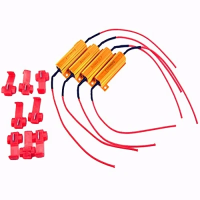 Abbildung von Lastwiderstand Widerstand,4 Stück 50W 6 Ohm Widerstand für LED SMD Blinker Fehlercode Fix