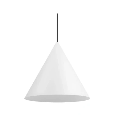 Abbildung von SLV MAGICO 38 WEISS Pendelleuchte, Hängelampe aus Metall, Innenbeleuchtung, Deckenleuchte, Esszimmerleuchte, Wohnzimmerleuchte Konisch, E27, 10W, Weiß Matt, Ø cm