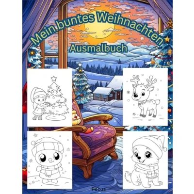 Abbildung von Mein buntes Weihnachten Ausmalbuch: Ausmalbuch für Kinder ab zwei Jahren (Malbücher Kinder)