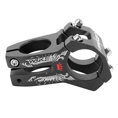 Abbildung von mtb vorbau,MTB Vorbau 31,8mm Fahrrad Lenker Vorbauten Durable Mountain Road Bike Aluminiumlegierung Bar vorbau(Schwarz)