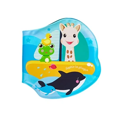 Abbildung von Sophie la Girafe Badebuch lustig und bunt 8 Seiten 3 Verschiedene Wasser Universen für Kinder ab 4 Monaten