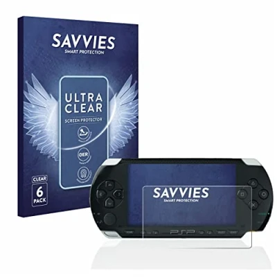 Abbildung von Savvies 6 Stück Schutzfolie für Sony PSP 1000 Displayschutz Folie Ultra Transparent