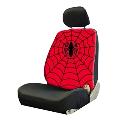 Abbildung von Plasticolor Marvel Spiderman 006938R01 Sitzbezug mit niedriger Rückenlehne, universell passend für Auto, LKW, SUV