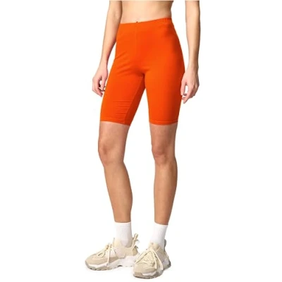 Abbildung von Merry Style Damen Sport Leggings kurz Sportleggings Radlerhose Sporthose aus Baumwolle MS10 200 (Rost,XL)