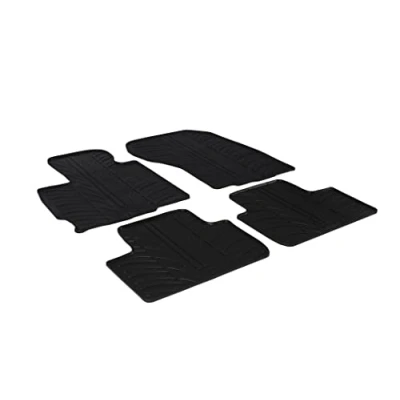 Abbildung von Gledring 0360 Fußmattensatz Gummi vorne und hinten 4 schwarz 750mm 550mm MITSUBISHI: ASX SUV, CITROËN: C4 Aircross
