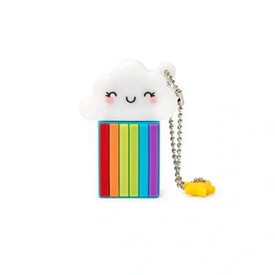 Abbildung von Legami USB 3.0 Speicherstick, 32 GB, ultraschnell, weiches PVC Gehäuse, 4 x 4,8 cm, Rainbow