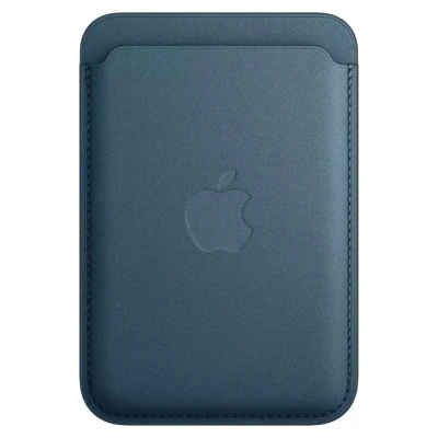 Abbildung von Apple Feingewebe Wallet für das iPhone mit MagSafe Pazifikblau
