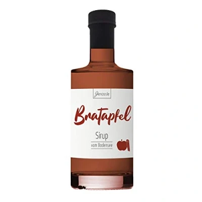 Abbildung von Bratapfel Sirup 350ml Genüssle Apfelsirup vom Bodensee Äpfel natürlich ohne Zusatzstoffe, Größe:350 ml