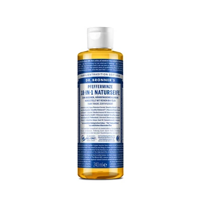 Abbildung von Dr. Bronner ́s 18IN1 Natural SOAP Duschgel, Damen, Größe: 240 ml, Pfefferminze